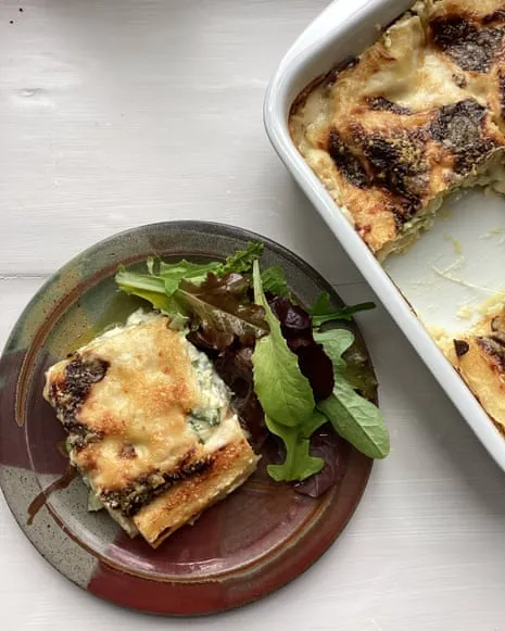 An Inspired Recipe for Lasagne with Zucchini and A Trio of Cheeses